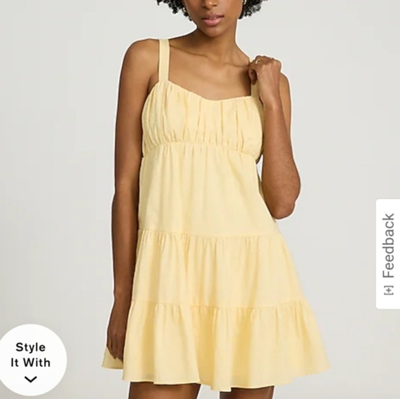 NWT Express Mustard Color Mini Dress - Picture 12 of 12